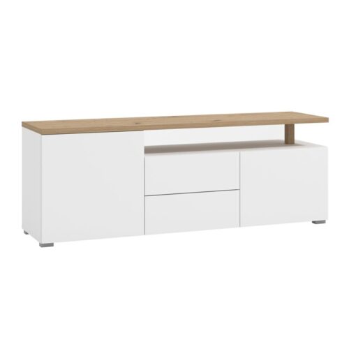 ΕΠΙΠΛΟ ΤΗΛΕΟΡΑΣΗΣ ATERNO 154 3K2F2V ΛΕΥΚΟ/ARTISAN ΧΡΩΜΑ 154x40x56εκ