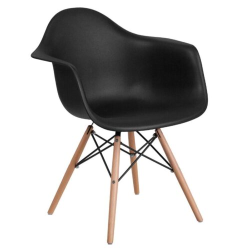 ΚΑΡΕΚΛΑ Fylliana Casual ΜΑΥΡΟ ΚΑΘΙΣΜΑ ΜΕ ΦΥΣΙΚΑ ΠΟΔΙΑ 65x64x79εκ