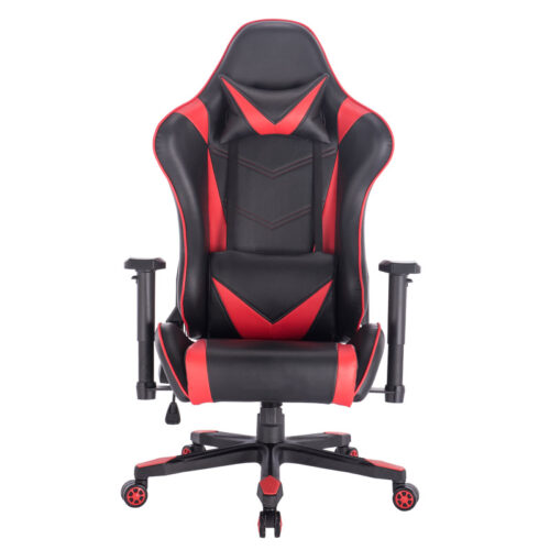 ΚΑΡΕΚΛΑ ΓΡΑΦΕΙΟΥ-GAMING Fylliana 9880 ΜΑΥΡΟ ΜΕ ΚΟΚΚΙΝΟ ΤΕΧΝΟΔΕΡΜΑ 70.5x71x128εκ