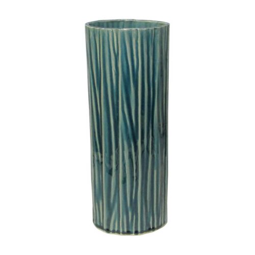 ΚΕΡΑΜΙΚΟ ΒΑΖΟ Fylliana 606054 ΠΡΑΣΙΝΟ ΧΡΩΜΑ 13,5x9,5x35,5εκ sls