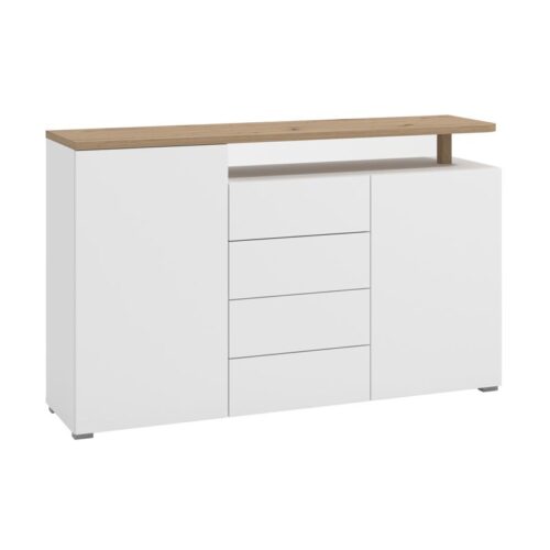 ΚΟΜΟΤΑ-ΜΠΟΥΦΕΣ ATERNO 154 3K4F2V ΛΕΥΚΟ/ARTISAN ΧΡΩΜΑ 154x40x94εκ
