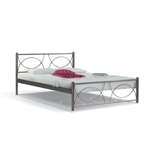 ΚΡΕΒΑΤΙ ΣΙΔΕΡΕΝΙΟ Fylliana ΚΑΦΕ WILLIAM 110x200εκ