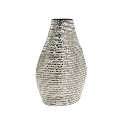 ΜΕΤΑΛΛΙΚΟ ΔΙΑΚΟΣΜΗΤΙΚΟ ΒΑΖΟ Fylliana FL7841 ΑΣΗΜΙ ΧΡΩΜΑ 20x9x31εκ