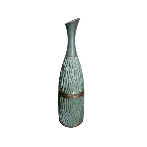POLYRESIN ΒΑΖΟ Fylliana 2190 ΠΡΑΣΙΝΟ ΧΡΩΜΑ 13,5x13,5x49εκ