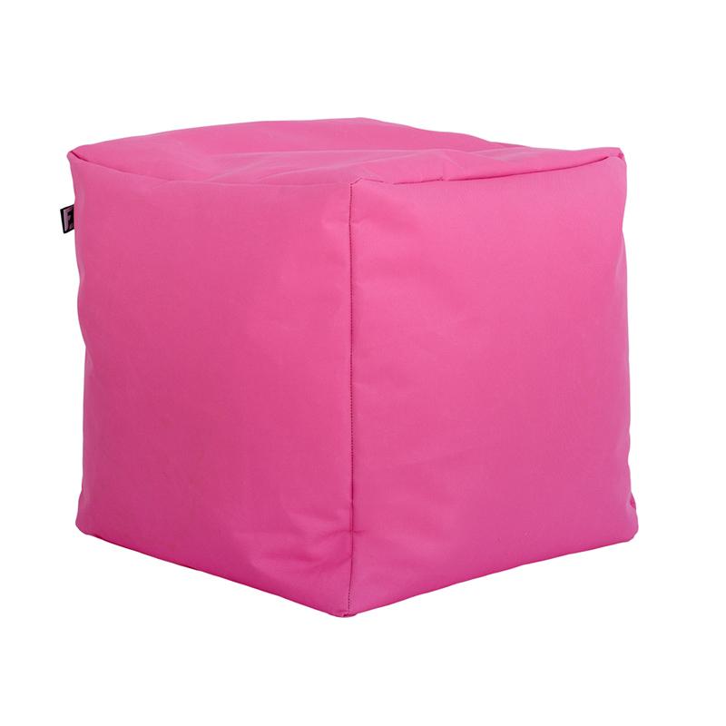 ΤΕΤΡΑΓΩΝΟ ΠΟΥΦ-ΣΚΑΜΠΟ Fylliana Cube ΡΟΖ ΧΡΩΜΑ 40x40x40εκ