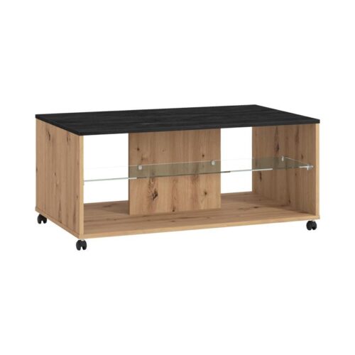 ΤΡΑΠΕΖΑΚΙ ΣΑΛΟΝΙΟΥ NORTE ARTISAN OAK-CARBON 101x60x45εκ