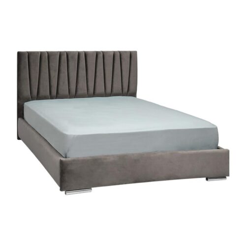 ΔΙΠΛΟ ΚΡΕΒΑΤΙ Fylliana Palermo TAUPE ΧΡΩΜΑ ΥΦΑΣΜΑΤΟΣ 175x214x115εκ (160x200)