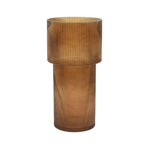 ΓΥΑΛΙΝΟ ΔΙΑΚΟΣΜΗΤΙΚΟ ΒΑΖΟ Fylliana FL29 AMBER 15x29εκ