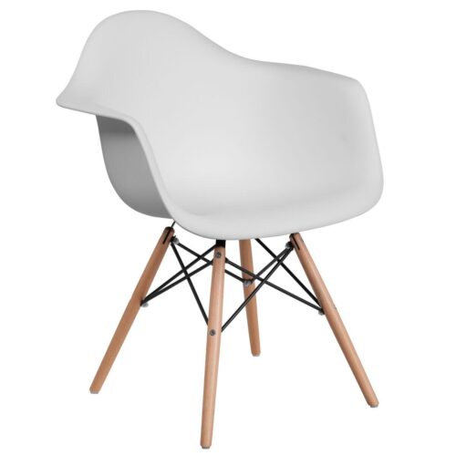 ΚΑΡΕΚΛΑ Fylliana Casual ΛΕΥΚΟ ΚΑΘΙΣΜΑ ΜΕ ΦΥΣΙΚΑ ΠΟΔΙΑ 65x64x79εκ