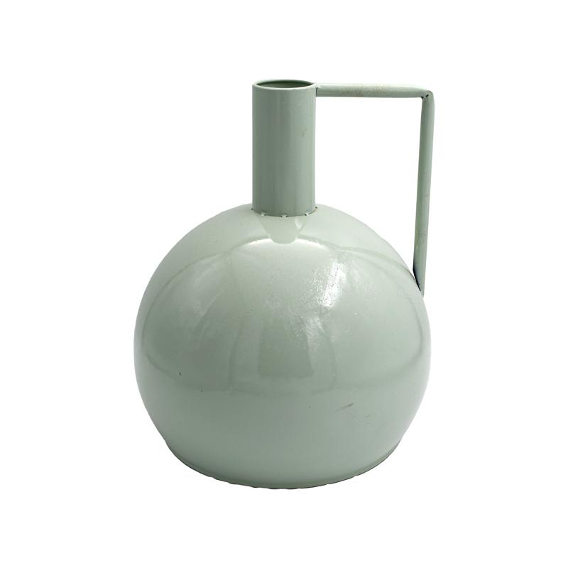 ΜΕΤΑΛΛΙΚΟ ΕΠΙΤΡΑΠΕΖΙΟ ΔΙΑΚΟΣΜΗΤΙΚΟ ΒΑΖΟ Fylliana FL2052 ΜΙΝΤ-ΛΕΥΚΟ ΧΡΩΜΑ 31x37εκ