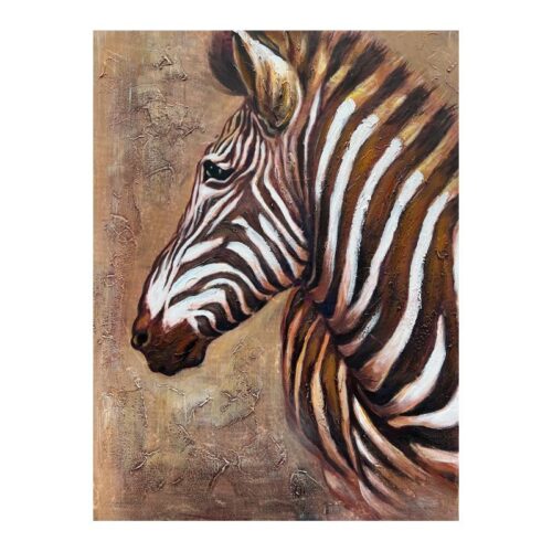 ΠΙΝΑΚΑΣ Fylliana "Zebra 174" ΣΕ ΚΑΜΒΑ ΜΕ ΞΥΛΙΝΟ ΠΛΑΙΣΙΟ 80*2.3*60 sls