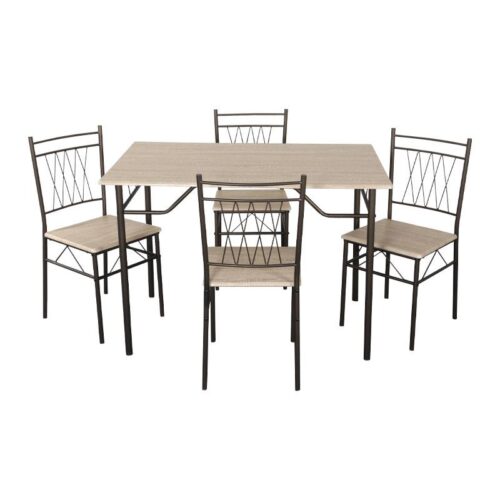 ΣΕΤ ΤΡΑΠΕΖΑΡΙΑΣ Fylliana 1125 SONOMA ΜΕ ΚΑΦΕ ΣΚΕΛΕΤΟ 112x72x75εκ