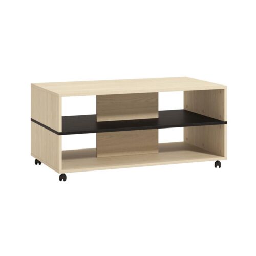 ΤΡΑΠΕΖΑΚΙ ΣΑΛΟΝΙΟΥ SAVIO LIGHT PORT OAK/BLACK OAK 101x55x48εκ