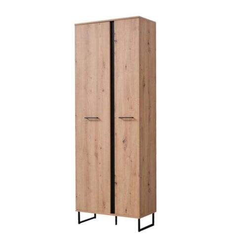 ΕΠΙΠΛΟ ΧΩΛ SARDINIA P2 ARTISAN OAK / ΜΑΥΡΟ 70,5x35x194x5εκ fxtr