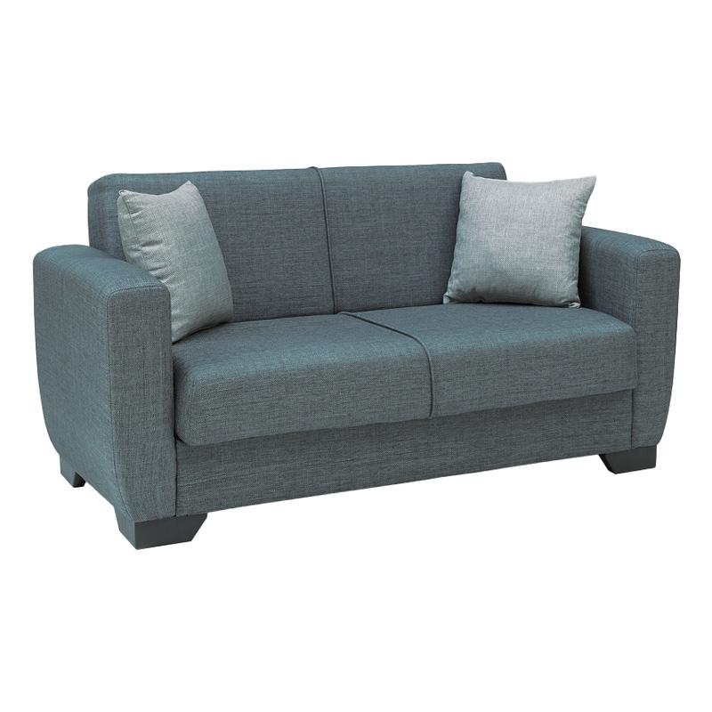 ΚΑΝΑΠΕΣ-ΚΡΕΒΑΤΙ ΔΙΘΕΣΙΟΣ Fylliana New Dolce ΓΚΡΙ ΜΕ ΑΝΟΙΧΤΟ ΓΚΡΙ ΜΑΞΙΛΑΡΙΑ 168x85x85εκ