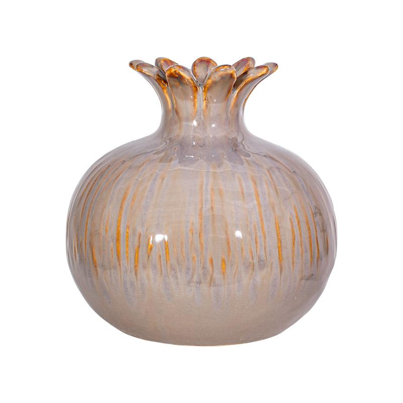 ΚΕΡΑΜΙΚΟ ΔΙΑΚΟΣΜΗΤΙΚΟ ΡΟΔΙ Fylliana FL7395 ΓΚΡΙ-ΚΑΦΕ ΧΡΩΜΑ 9x9εκ