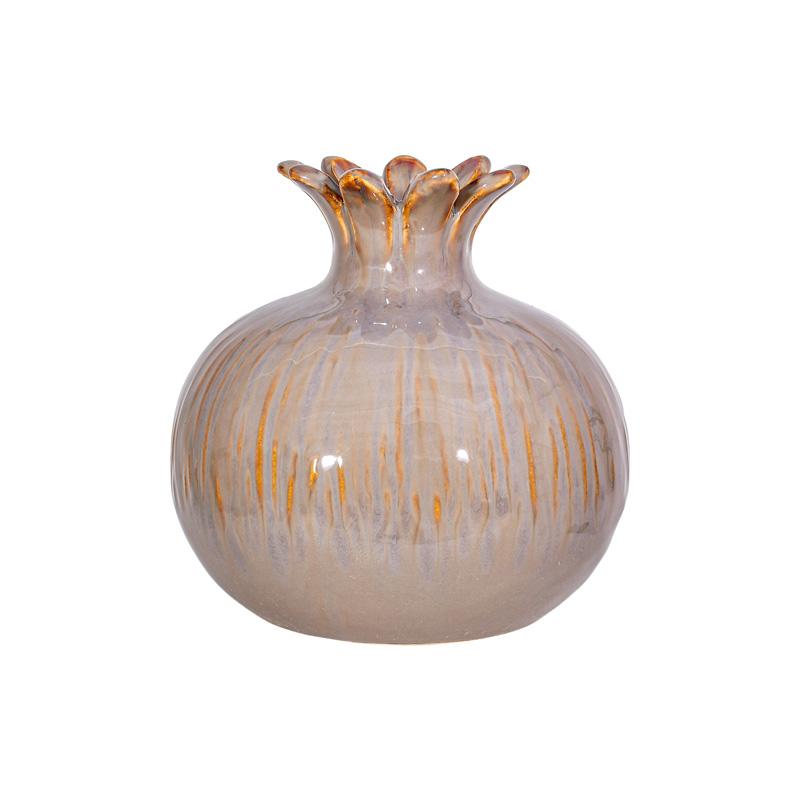 ΚΕΡΑΜΙΚΟ ΔΙΑΚΟΣΜΗΤΙΚΟ ΡΟΔΙ Fylliana FL7396 ΓΚΡΙ-ΚΑΦΕ ΧΡΩΜΑ 13x13εκ