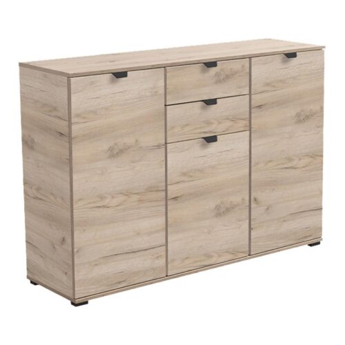 ΚΟΜΟΤΑ-ΜΠΟΥΦΕΣ DUERO 3K2F GREY OAK 135x40x95εκ