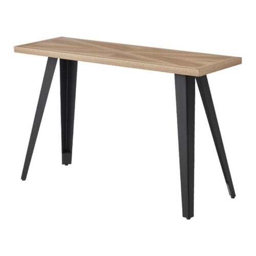 ΚΟΝΣΟΛΑ Fylliana FL1564 SONOMA MDF ΜΕ ΜΑΥΡΑ ΠΟΔΙΑ 120x40x75εκ