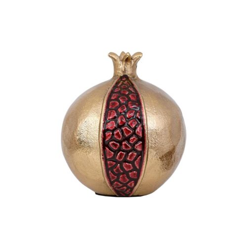 ΜΕΤΑΛΛΙΚΟ ΔΙΑΚΟΣΜΗΤΙΚΟ Fylliana Pomegranate ΧΡΥΣΟ-ΚΟΚΚΙΝΟ ΧΡΩΜΑ 10x11εκ