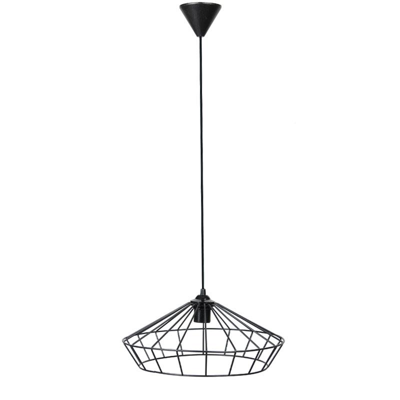 ΜΟΝΟΦΩΤΟ ΚΡΕΜΑΣΤΟ ΦΩΤΙΣΤΙΚΟ ΟΡΟΦΗΣ ΜΕΤΑΛΛΙΚΟ Fylliana ΜΑΥΡΟ ΧΡΩΜΑ Ε27 36x75εκ