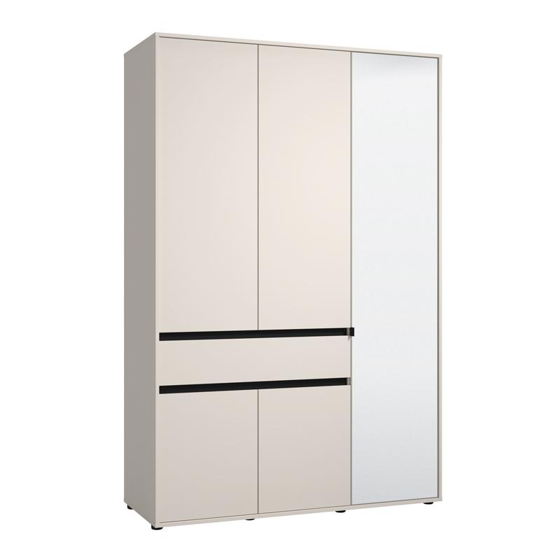 ΝΤΟΥΛΑΠΑ CORBETT 3K1F1O h211 CASHMERE/ΜΑΥΡΟ ΜΑΤ ΧΡΩΜΑ 138x55x211εκ