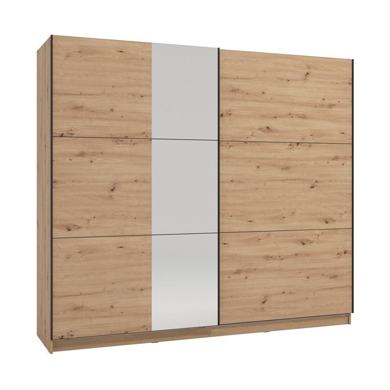 ΝΤΟΥΛΑΠΑ SIERRA 240 ΜΕ ΚΑΘΡΕΦΤΗ ARTISAN OAK ΧΡΩΜΑ 237x63x210εκ