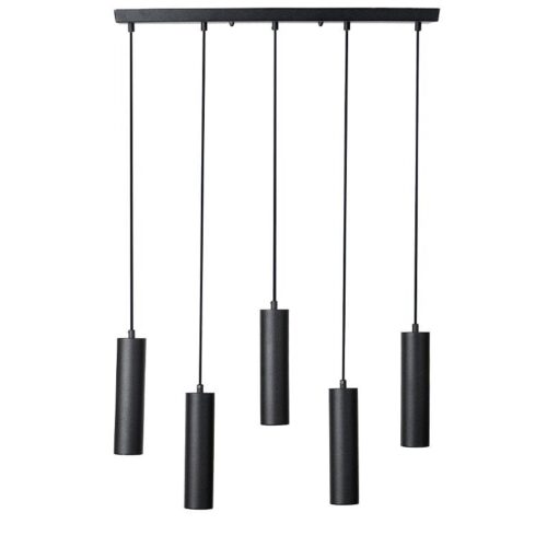 ΠΕΝΤΑΦΩΤΟ ΚΡΕΜΑΣΤΟ ΦΩΤΙΣΤΙΚΟ ΟΡΟΦΗΣ Fylliana ΜΑΥΡΟ ΧΡΩΜΑ GU10 65x10x100εκ