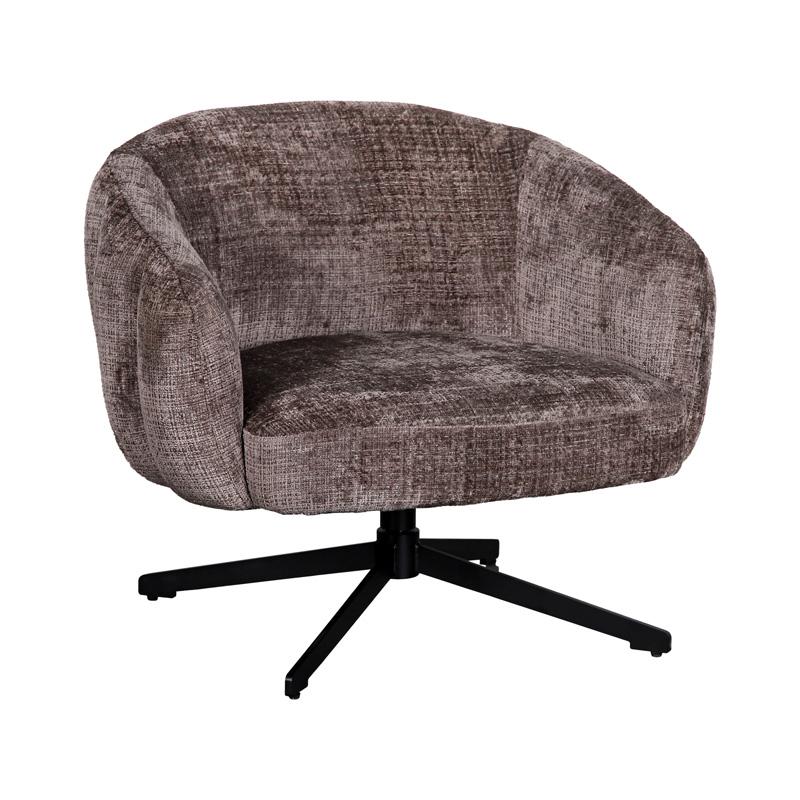 ΠΕΡΙΣΤΡΕΦΟΜΕΝΗ ΠΟΛΥΘΡΟΝΑ Fylliana Malena ΜΠΕΖ-ΚΑΦΕ ΥΦΑΣΜΑ 73x84x68εκ