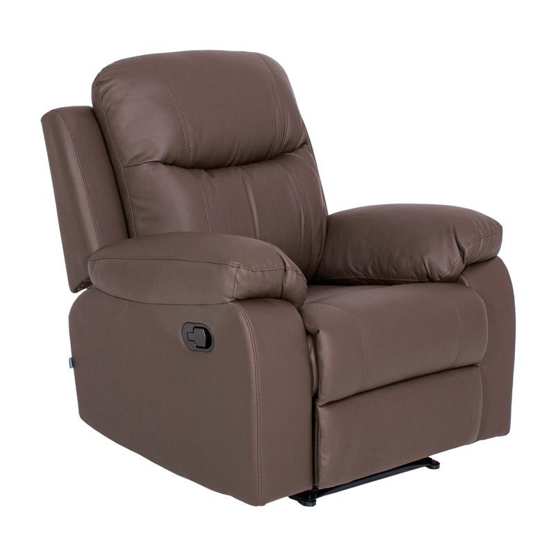 ΠΟΛΥΘΡΟΝΑ Fylliana RELAX CHICAGO 1122 ΓΚΡΙ-ΜΟΚΑ ΤΕΧΝΟΔΕΡΜΑ 97x90x100εκ