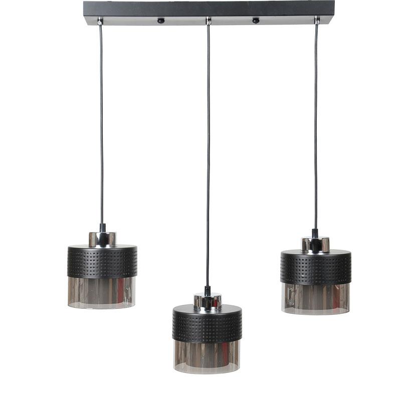 ΤΡΙΦΩΤΟ ΚΡΕΜΑΣΤΟ ΦΩΤΙΣΤΙΚΟ ΟΡΟΦΗΣ Fylliana ΑΣΗΜΙ ΧΡΩΜΑ Ε27 50x15x75εκ