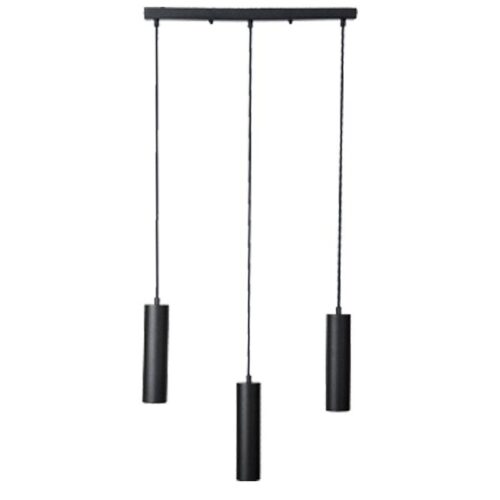 ΤΡΙΦΩΤΟ ΚΡΕΜΑΣΤΟ ΦΩΤΙΣΤΙΚΟ ΟΡΟΦΗΣ Fylliana ΜΑΥΡΟ ΧΡΩΜΑ GU10 50x10x100εκ