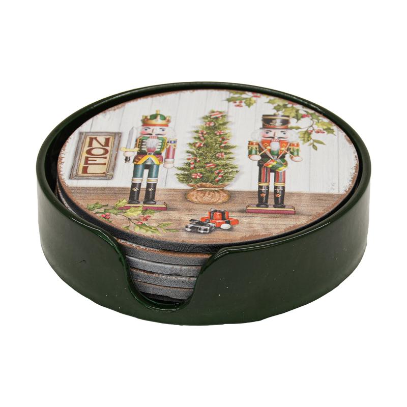 ΧΡΙΣΤΟΥΓΕΝΝΙΑΤΙΚA ΠΛΑΣΤΙΚΑ ΣΟΥΒΕΡ ΣΕ ΘΗΚΗ Fylliana FL12802 ΚΟΚΚΙΝΟ-ΛΕΥΚΟ-ΚΑΦΕ 10x4εκ