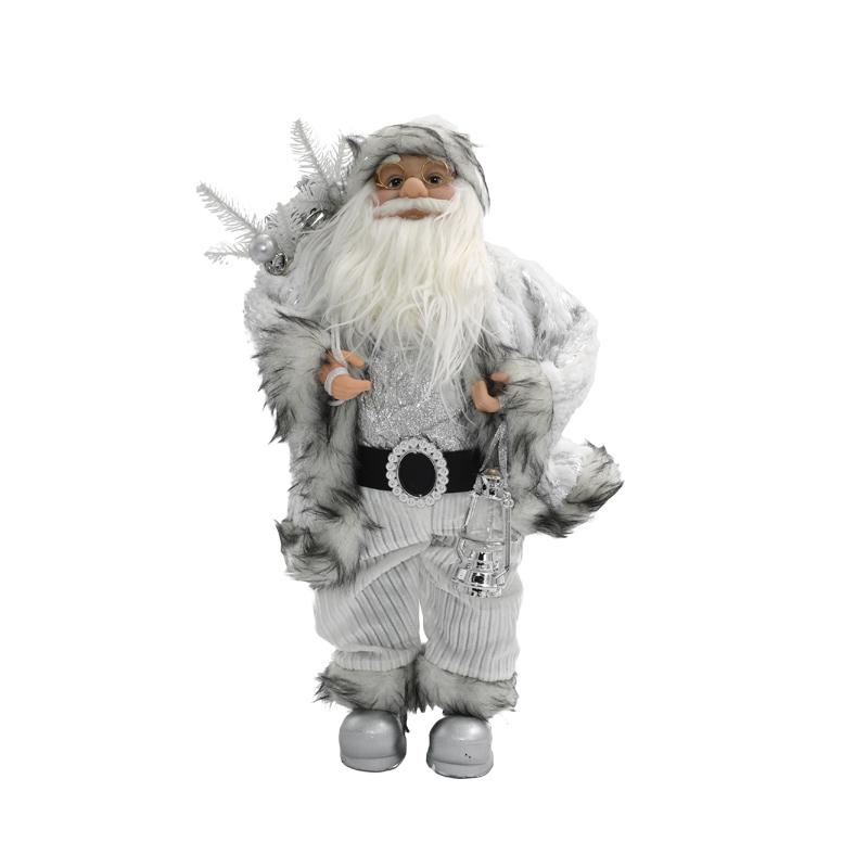 ΧΡΙΣΤΟΥΓΕΝΝΙΑΤΙΚΗ ΦΙΓΟΥΡΑ ΑΓΙΟΣ ΒΑΣΙΛΗΣ FYLLIANA FL241296 ΛΕΥΚΟ ΧΡΩΜΑ 60εκ