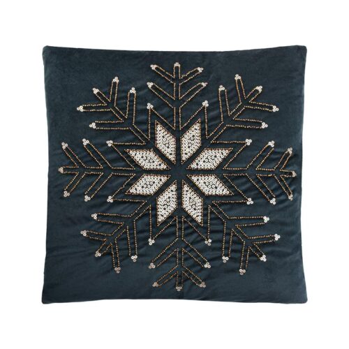 ΔΙΑΚΟΣΜΗΤΙΚΟ ΧΡΙΣΤΟΥΓΕΝΝΙΑΤΙΚΟ ΜΑΞΙΛΑΡΙ Fylliana FL414 ΜΠΛΕ ΜΕ ΧΡΥΣΟ 45x45x5εκ