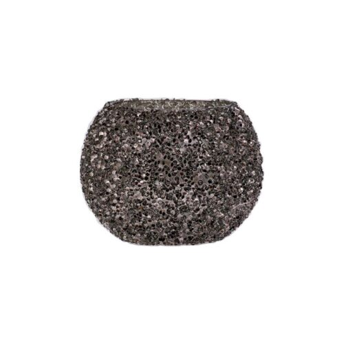 ΓΥΑΛΙΝΟ ΕΠΙΤΡΑΠΕΖΙΟ ΚΗΡΟΠΗΓΙΟ ΡΕΣΩ Fylliana Mosaic ΓΚΡΙ ΧΡΩΜΑ 13x10εκ