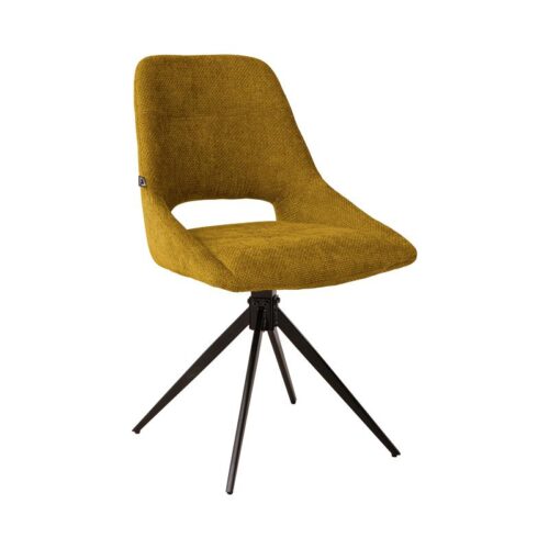 ΚΑΡΕΚΛΑ ΤΡΑΠΕΖΑΡΙΑΣ ΠΕΡΙΣΤΡΕΦΟΜΕΝΗ Fylliana FL2548 ΜΟΥΣΤΑΡΔΙ ΥΦΑΣΜΑ 64x53x85εκ