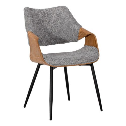 ΚΑΡΕΚΛΑ ΤΡΑΠΕΖΑΡΙΑΣ Fylliana FL6145 ΓΚΡΙ ΥΦΑΣΜΑ 58x56x83εκ