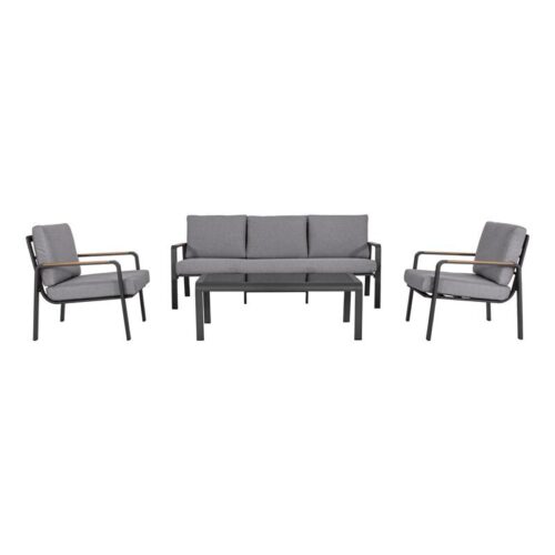 ΣΕΤ ΚΗΠΟΥ 4 ΤΕΜΑΧΙΩΝ Fylliana "Madera" ΓΚΡΙ ΧΡΩΜΑ