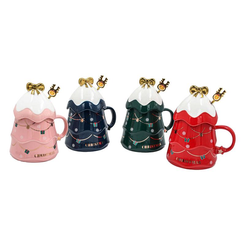 ΧΡΙΣΤΟΥΓΕΝΝΙΑΤΙΚΗ ΚΟΥΠΑ ΜΕ ΚΟΥΤΑΛΑΚΙ ΣΕ ΣΧΗΜΑ ΔΕΝΤΡΟΥ 1/4 Fylliana FL2125 8x9εκ